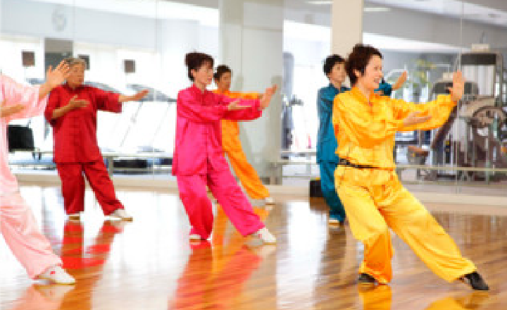 太極拳(太極舞)の様子